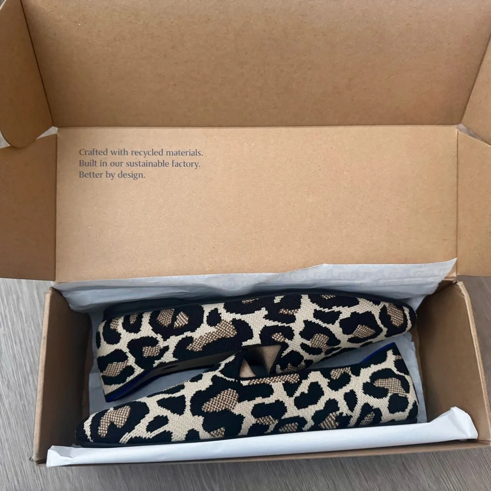 Leopard Print Women's Loafers - Picture 7 of 8